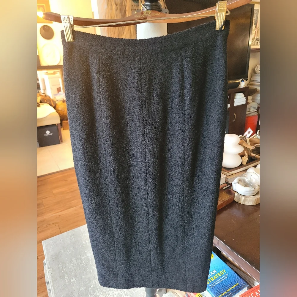Chanel Wool Pencil Skirt